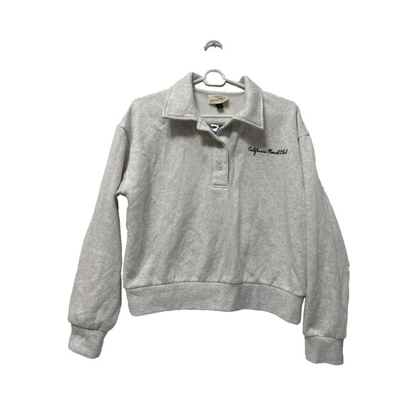 Universal Thread Sweaters - Universal Thread Women’s Cotton Collared Sweatshirt NWT Size M Gray